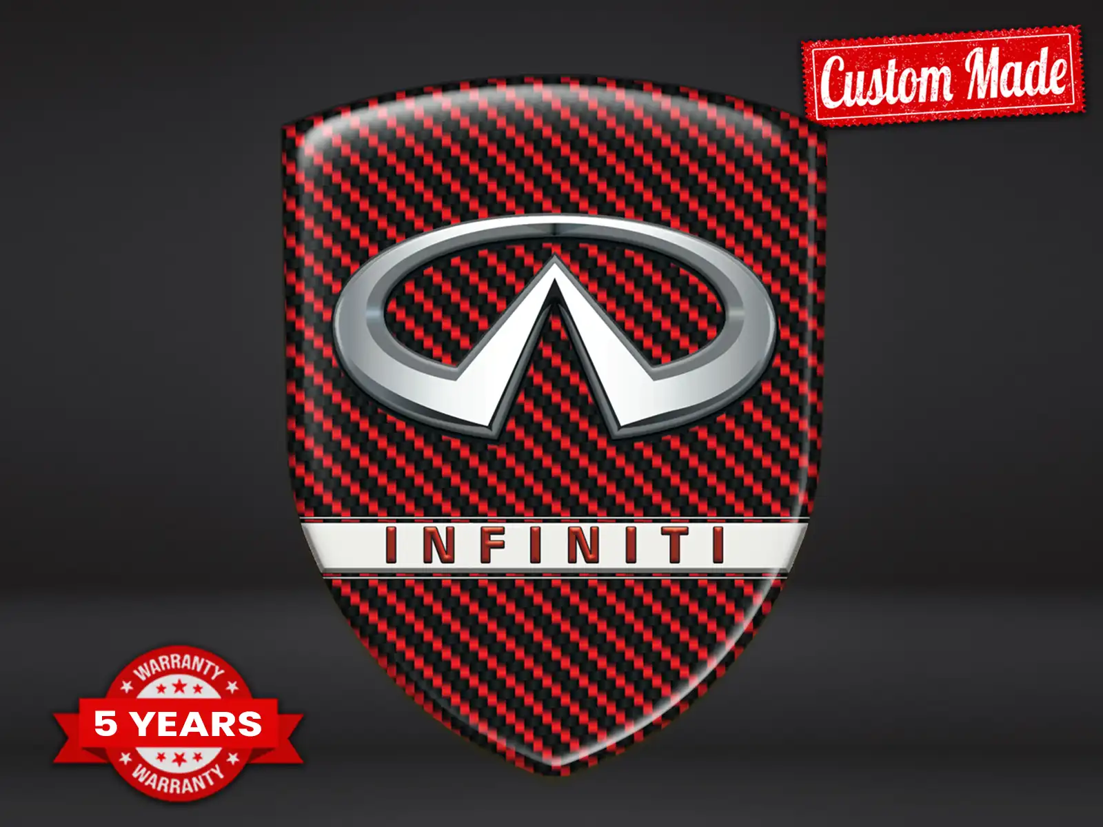 Infiniti Sticker bombé Édition Exclusive Étiquettes Haut de Gamme